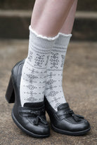 Knockout Bouquet Bamboo Crew - Ivory & Black