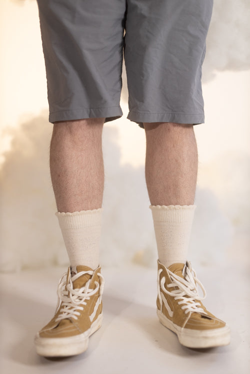 XL Foot - Knockout Bouquet Bamboo Crew - Ivory