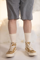 XL Foot - Knockout Bouquet Bamboo Crew - Ivory