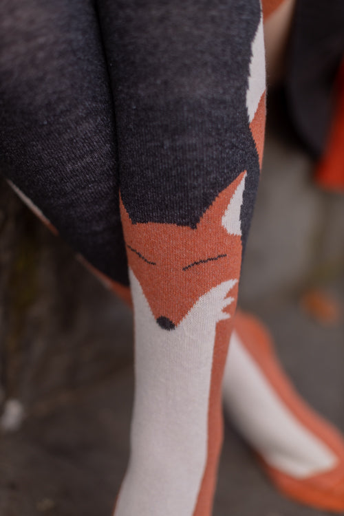 Foxy Thigh High Socks - Spice