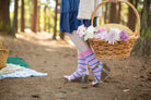 Pastel Pride Stripes Crew Socks - $1 donation to PDX ASC - Bisexual