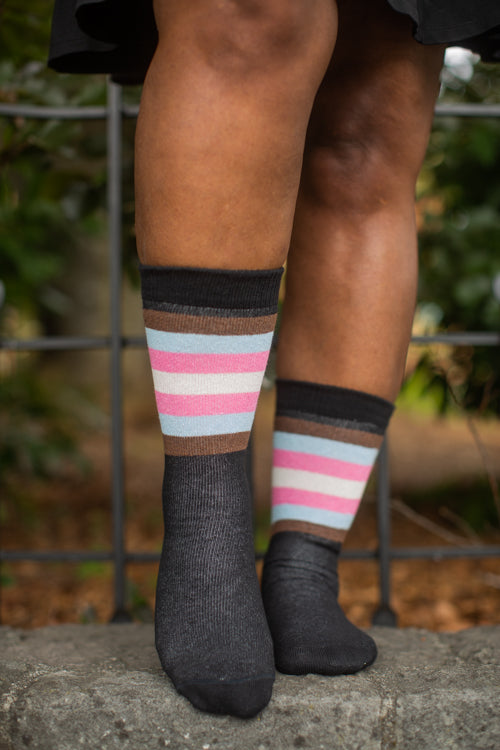 POC-Trans Pride Stripes Crew - $1 donation to GLITS!