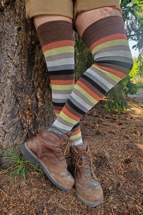 Longer Pride Stripes Extraordinary Tube Socks - Bear