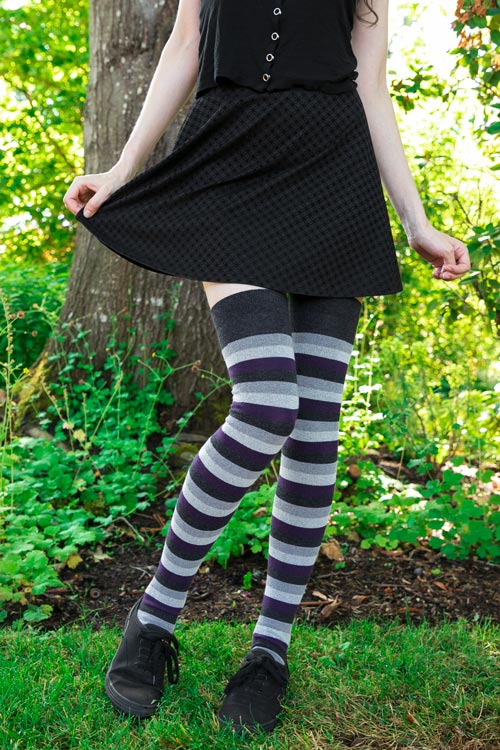Longer Pride Stripes Extraordinary Tube Socks - Asexual