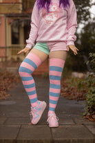 Extraordinary Bright Stripes - Pink & Blue