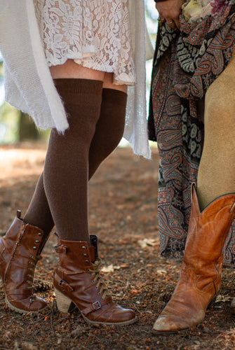Extraordinary Thigh High Socks - Mustard