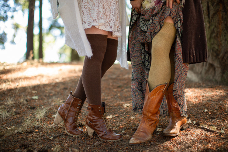 Extraordinary Thigh High Socks - Mustard