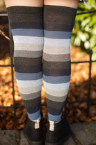 Extraordinary Elemental Stripes Thigh High - Glacier