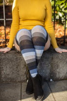 Extraordinary Elemental Stripes Thigh High - Glacier