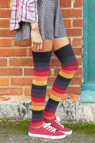 Extraordinary Elemental Stripes Thigh High - Inferno