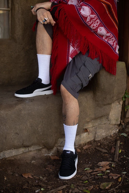 Classic Ribbed Bootsock - white