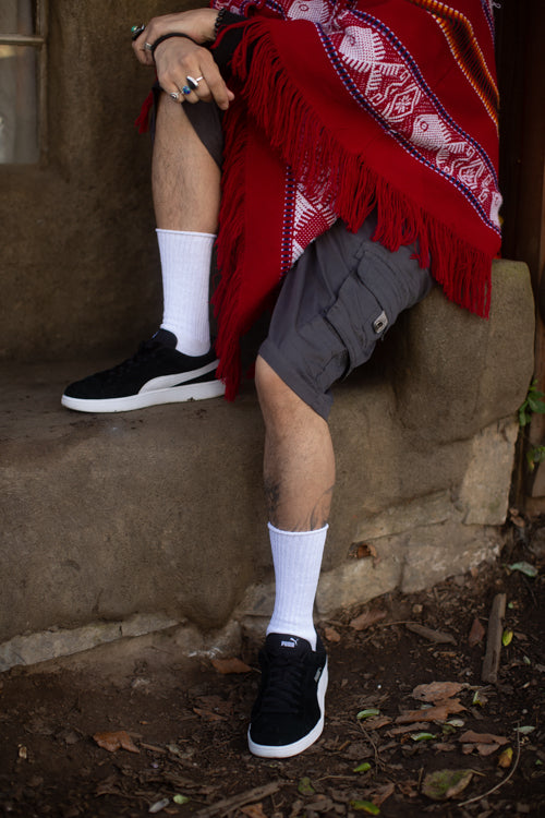 Classic Ribbed Bootsock - white