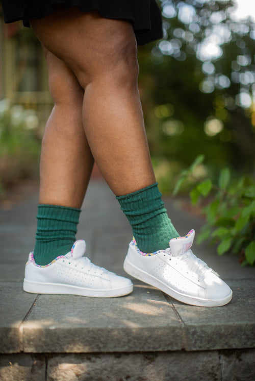 Classic Ribbed Bootsock - Hunter