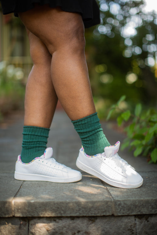 Classic Ribbed Bootsock - Hunter