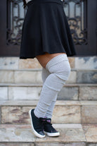 Long Cuffable Scrunchable Socks - Grey