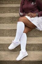 Longer Thicker Slouch Socks - White