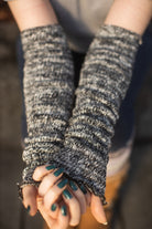 Marled Scrunchable Arm Warmer - Black Marl