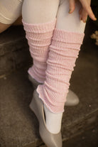 Marled Scrunchable Arm Warmer - Pink