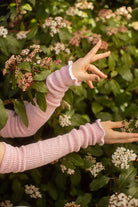 Marled Scrunchable Arm Warmer - Pink