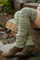 Marled Scrunchable Leg Warmer - Olive