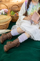 Marled Slouch Socks - Lilac