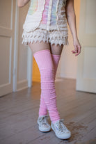 Ribbed M Stockings - Pink