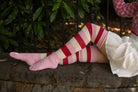 Strawberry Shortcake Stripes Thigh High Socks - Large