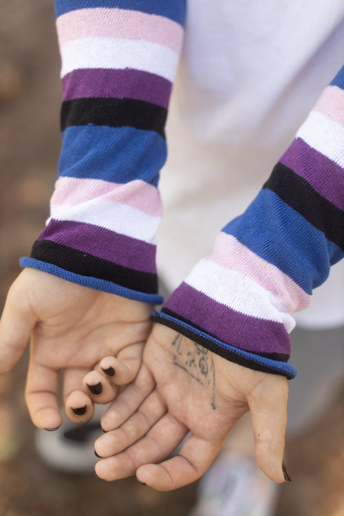 Pride Stripes Arm Warmers - Genderfluid