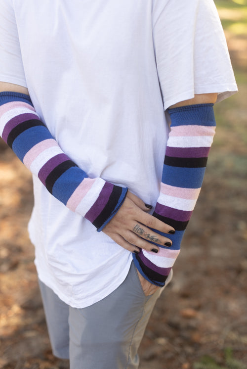 Pride Stripes Arm Warmers - Genderfluid