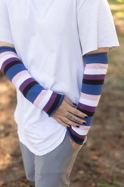 Pride Stripes Arm Warmers - Genderfluid