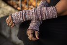 Marled Scrunchable Arm Warmer - Dark Red