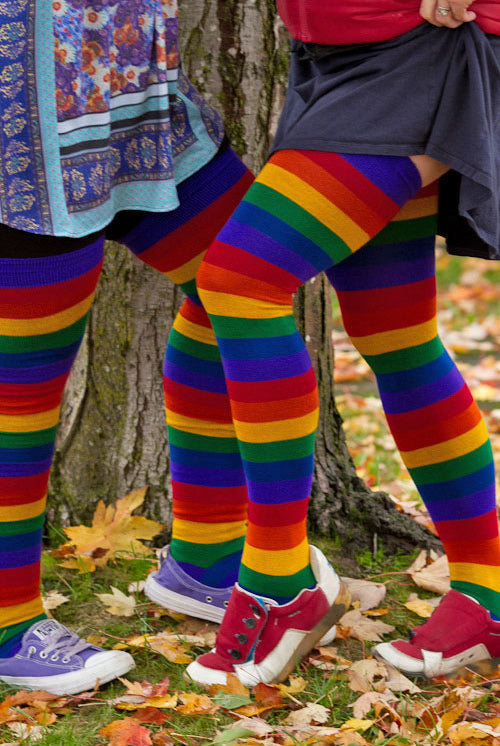 Extraordinarily Longer Radiant Rainbow Socks