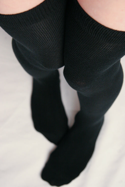 Solid Acrylic Over the Knee - Black