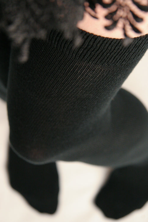 Solid Acrylic Over the Knee - Black