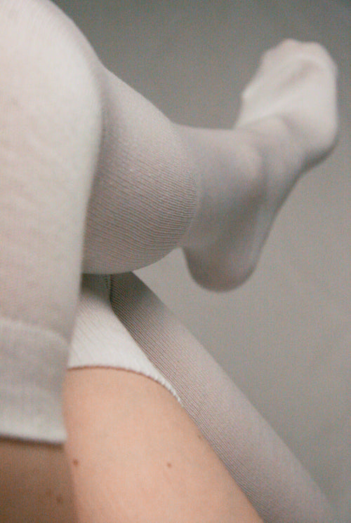 Solid Acrylic Over the Knee - White