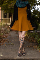 Leopard Printed Trouser Socks