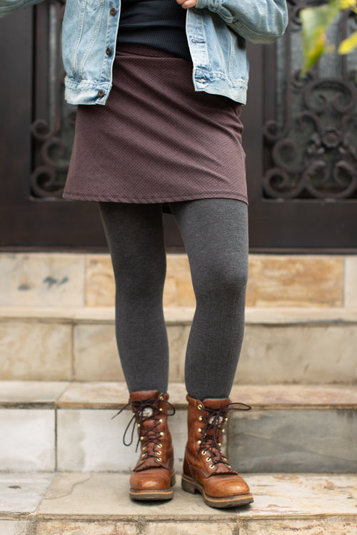 Signature Cotton Tights - Heather Graphite - OS