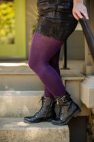 Signature Cotton Tights - Purple - OS