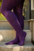 Signature Cotton Tights - Purple - OS