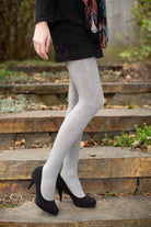 Signature Cotton Tights - Heather Slate - OS