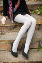 Signature Cotton Tights - Heather Slate - OS