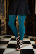 Signature Cotton Leggings - Peacock - OS