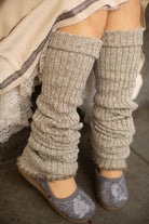Super-Long Ribbed Leg Warmers - Oatmeal