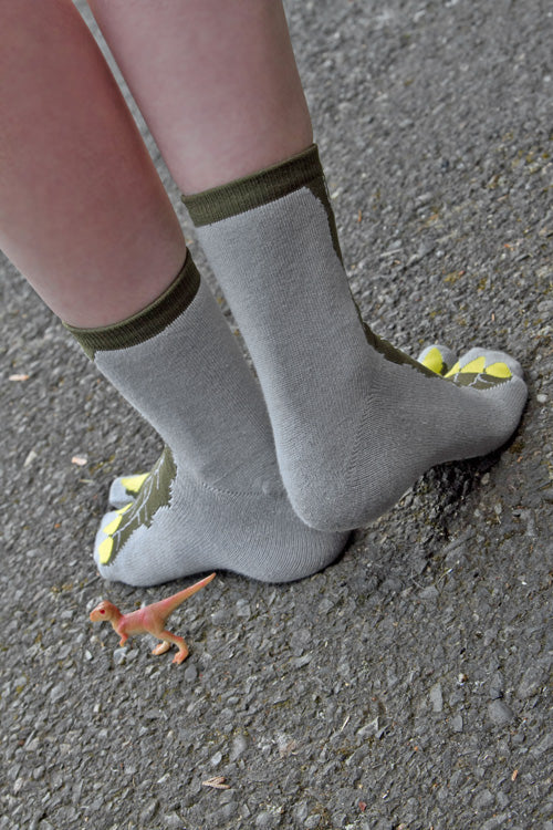 Godzilla Tabi Socks - Grey