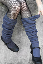 Harajuku Scrunchy Socks - Steel Blue