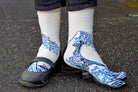 Hokusai Tabi Socks - Ivory