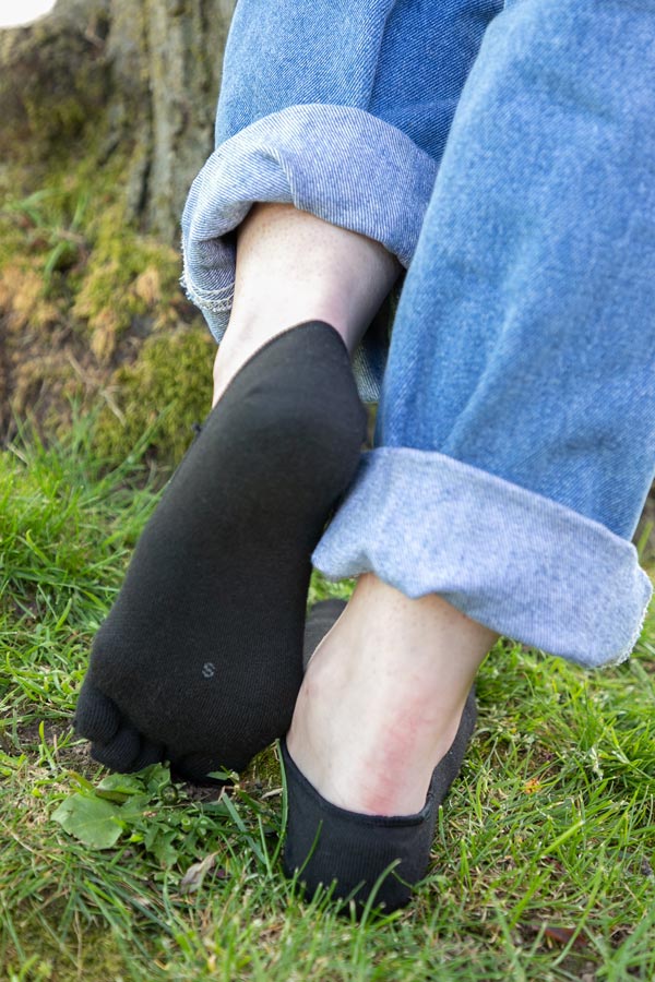 Lightweight Hidden Toe Socks - Black