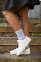 Liner Crew Toe Socks - Light Grey - Extra Large
