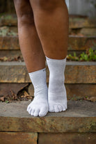 Liner Crew Toe Socks - Light Grey - Small