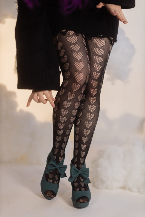 Oh My Hearts Net Tights
